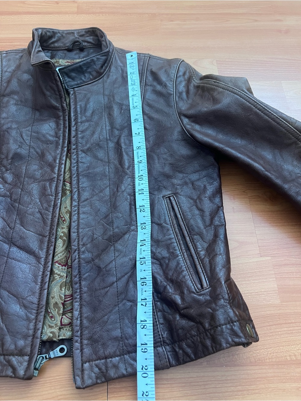 Wilsons Maxima Vintage Brown Genuine Leather Jacket - Picture 9 of 9